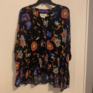 Anthropologie Floral Top